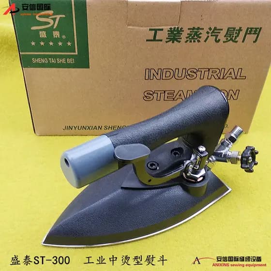 Ela ST-300 todo o ferro a vapor Industrial 300 ferro de engomar médio tipo Push caldeira ferro loja de limpeza a seco de
