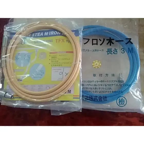 Garganta atômica 1m 2m 3m 4m 5M amarelo azul cor alta pressão traqueia Teflon tubo de vapor tubo de engomar Industrial