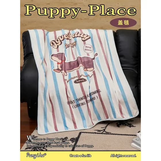 Pumzika Original Dachshund Quatro Estações Joelho Perna Cobertor Biscoito Sofá Cobertor Cobertor Escritório Nap Cobertor