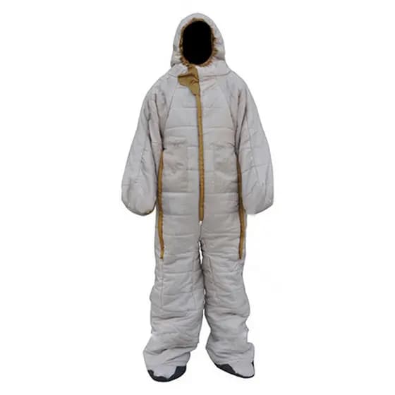 Saco de dormir humanóide bege humanóide dormir inverno acampamento saco de dormir quente acompanhando saco de dormir ves