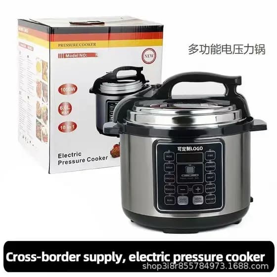 Panela de pressão elétrica transfronteiriça 5L 5L Super grande capacidade Panela de alta pressão automática doméstica mu