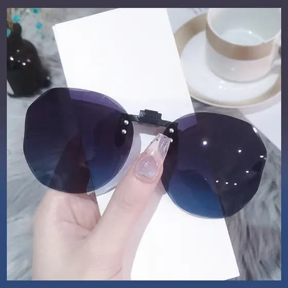 Óculos de sol Clip-On feminino à prova de ultravioleta Ultra-leve polarizado óculos masculino condução dedicado miopia S