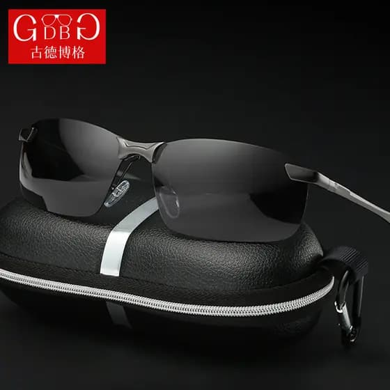 Novo estilo de óculos de sol polarizados masculinos óculos de condução Anti-ultravioleta motorista condução pesca óculos