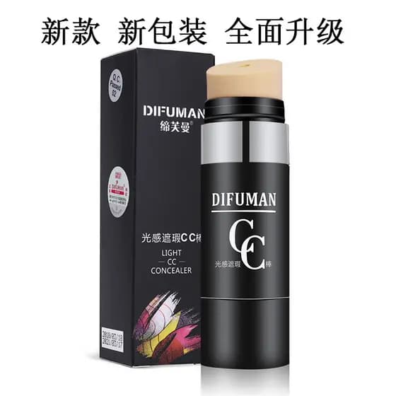 2 garrafas Tiffman Light Hidratante Nude Maquiagem Luz Corretivo CC Stick Isolamento À Prova D 'Água Iluminando Tom de P