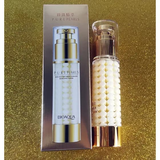 Poquanya Loção Essência de Pérola Firmadora Hidratante Suave Suavizante Hidratante Facial Encolher Poros Essência Loção