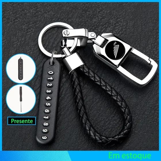 Chaveiro de Metal, Acessório Personalizado para Chaveiro de Motocicleta MIWW