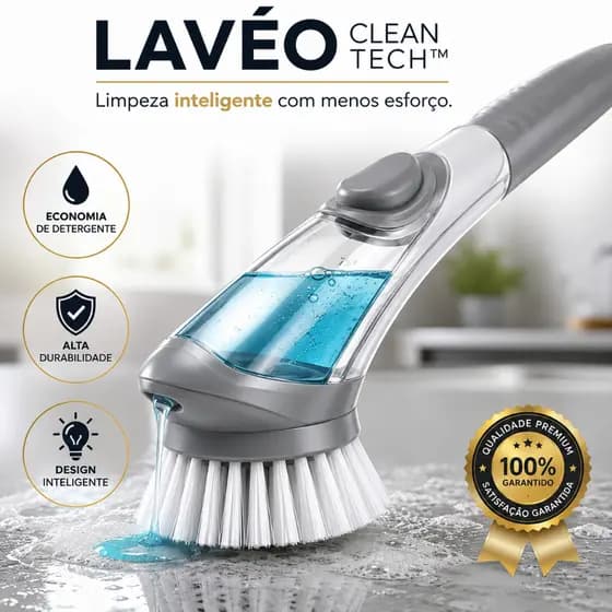 Escova Multiuso Com Reservatório Dispenser Limpeza Fácil Rápida Banheiro e Cozinha 24 Cm Eficiente