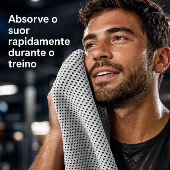 Toalha Esportiva Refrescante Gelada com Estojo, Toalha Absorvente para Academia e Corrida