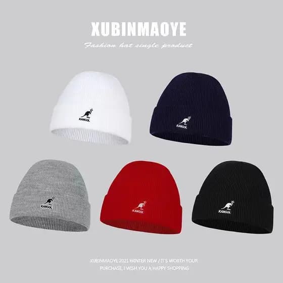 Outono inverno versão coreana bordado chapéu de malha masculino feminino moda All-Match Street Wear chapéu de lã outono