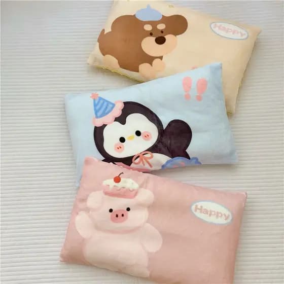 Novo estilo infantil leite veludo Doudou velo único produto fronha 30*50cm fronha travesseiro núcleo pacote único manter