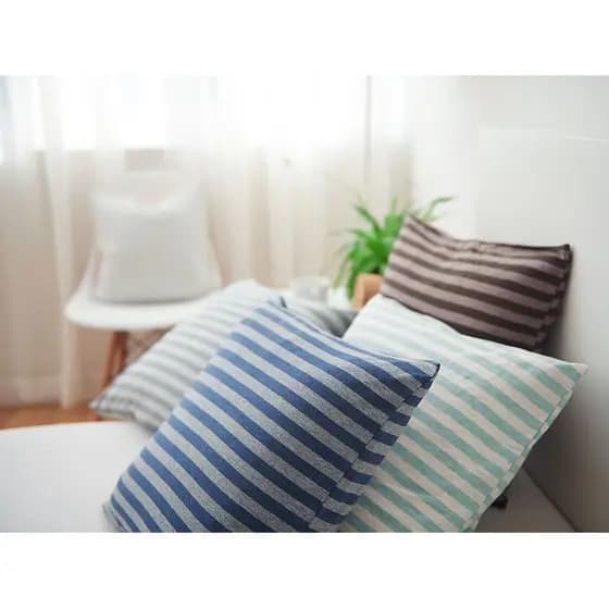 Estilo japonês Tianzhu algodão macio fronha 45x45 sofá escritório travesseiro 50x50 travesseiro núcleo algodão malha alg