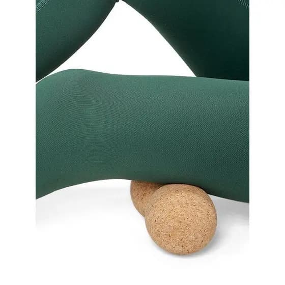 Cortiça sólida amendoim bola Yoga bola de alta densidade cortiça exercício muscular relaxar massagem fáscia bola