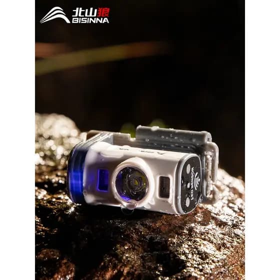 Beishan Wolf Farol de pesca noturna ao ar livre Super Bateria Vida Holofote Cabeça Desgaste Sensor de luz forte Luz Cami