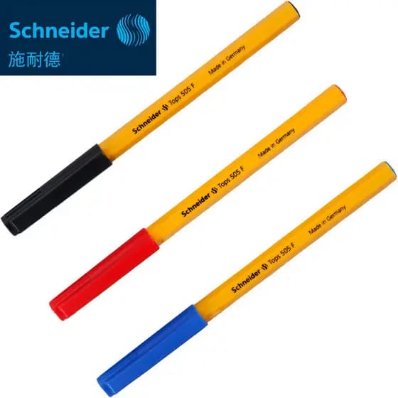 Alemanha schneider schneider Straw505F Caneta esferográfica Super escorregadia para escrita Caneta esferográfica com has