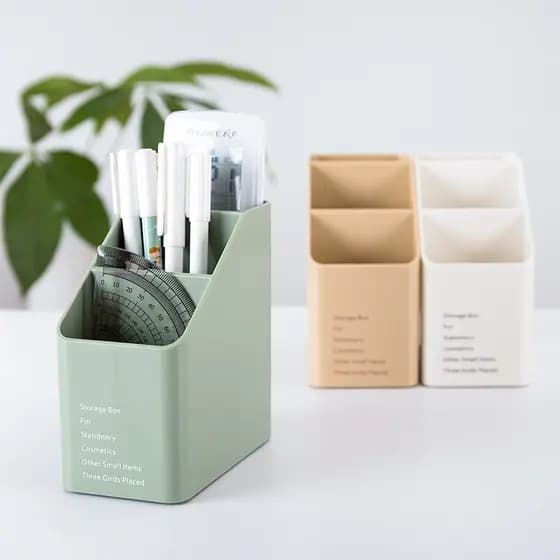 Estilo nórdico porta-canetas caixa de armazenamento de caneta estudante papelaria armazenamento caneta balde moda criati