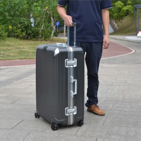 Quadro de alumínio 93cm ultra-leve trole caso ultra-grande capacidade 100cm mala liga de alumínio bagagem Check-In senha