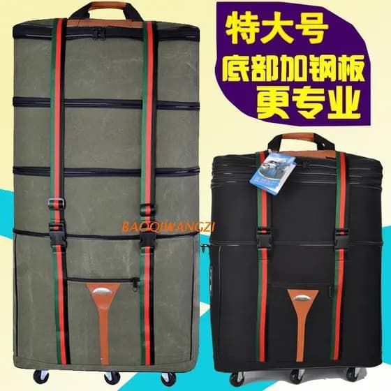Marca 140cm Super grande capacidade mala 158 saco de remessa de ar estudo no exterior movendo mala dobrável