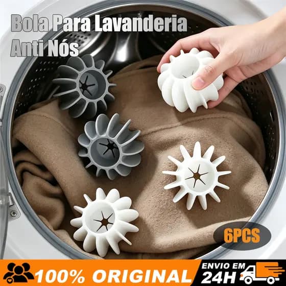 Removedor De Bolinhas E Pelos Bola Silicone Reutilizável Ideal Para Lavadora De Roupas