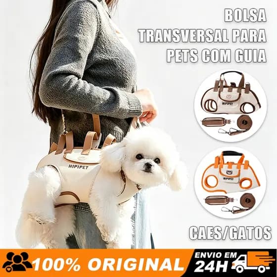 Mochila Pet Horizontal Portátil Cães Gatos Design Confortável Para Viagens Ao Ar Livre