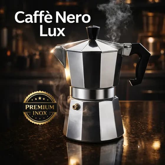Cafeteira Italiana Inox 3 Xícaras | Café Espresso Tradicional Fácil Preparo