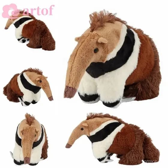 ARTOF Simulation Anteater , Gigante De Pelúcia De Animais Fofinhos Natal De Alta Fidelidade Kawai Tamandua Meninas