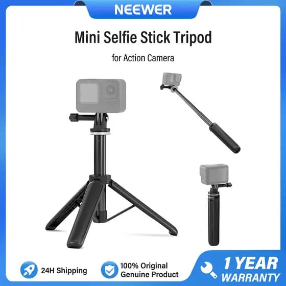 Tripé NEEWER Selfie Stick Para Webcam De Câmera De Ação DSLR , Mini Suporte De Mesa De Vídeo Vlogging , TP46