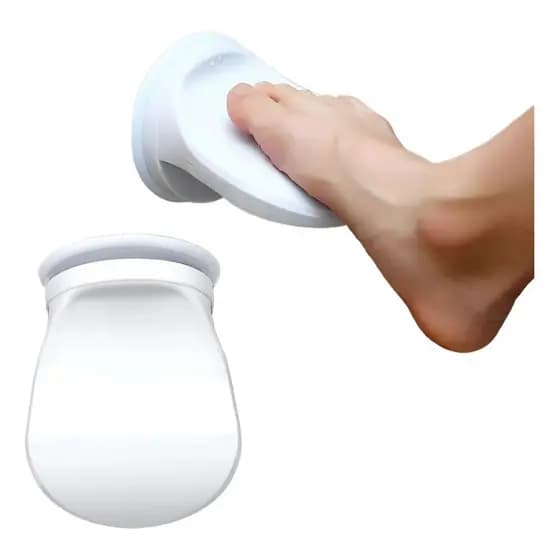 Suporte Descanso Pés Chuveiro Pernas De Barbear, Sem Furação Pedal De Banheiro Antiderrapante Com Potente Ventosa