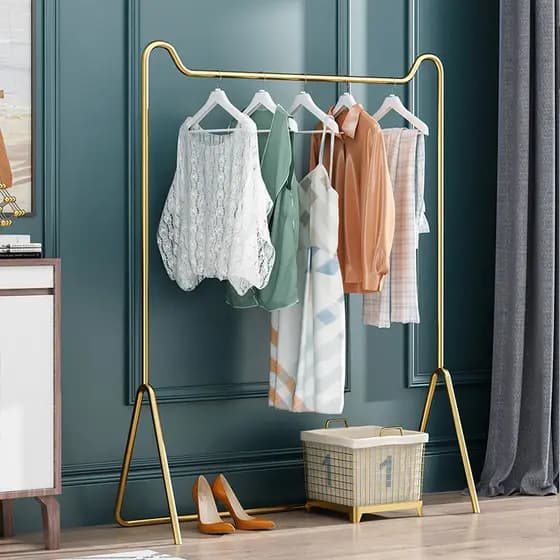 Rack de secagem piso dobrável rack de secagem interior quarto pendurado rack doméstico simples roupas frescas varanda de