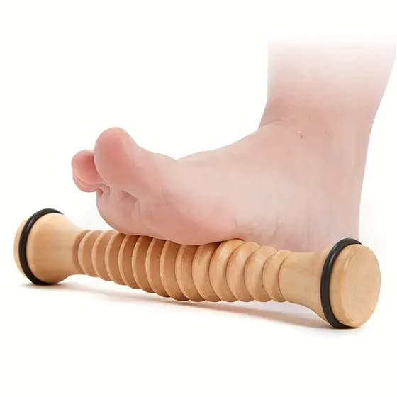 1pc madeira maciça pé massagem rolo pé acuponto massageador pescoço ombro cintura perna relaxamento massagem vara domést