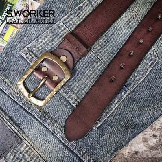 | cinto masculino social | 【cinto masculino grife】 cinto masculino couro legítimo ❆Americano Retro engrossado primeira c