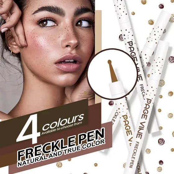 PÁGINA VINE Simulação Natural Renderização de Cores Não É Fácil de Desbotar Maquiagem Sardas Caneta Cor