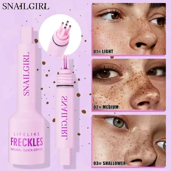 SNAILGIRL Simulação Natural Sardas Caneta À Prova D 'Água À Prova de Suor de Secagem Rápida Sardas Selo Caneta Spot