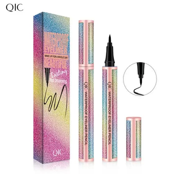 QIC Starry Sky Delineador líquido à prova d'água à prova de óleo e sem manchas Caneta delineadora ultrafina de secagem r