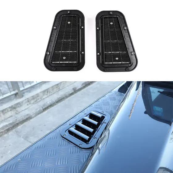 Shenzhen extremidade do carro adequada para 04-19 Land Rover Defender capa saída de ar ABS/Metal Piano preto alta qualid