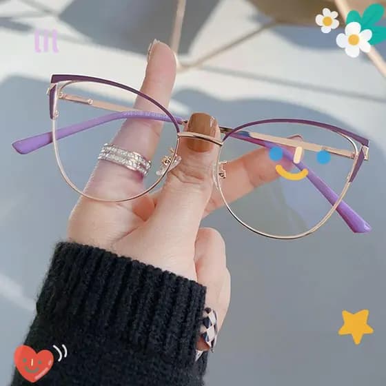 Óculos de proteção ocular LIL, com função de bloqueio de luz azul, armação de metal ultraleve e portátil, adequados para
