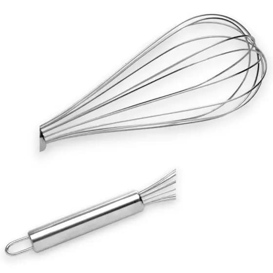 GIFLUTIL - BATEDOR DE CLARA - FOUET - EM INOX - 35CM (GRANDE)