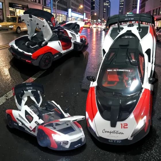 MINIATURA DE FERRO - 1:24 - MINIATURA MCLAREN SENNA COM SOM LUZES FRICÇÃO 1:24 METAL
