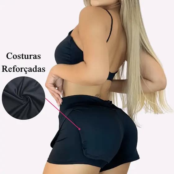 Conjunto Fitness Feminino Com Top de Alcinha VesteBem Moda Fitness