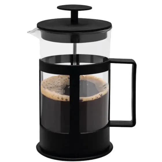 Cafeteira Prensa Francesa Cremeira 350ml Leite Café Cappuccino De Vidro E Plástico