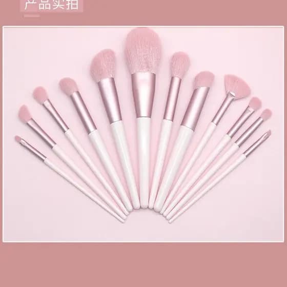 | 【kit pincel maquiagem profissional】 | ☜Novo conjunto de pincéis de maquiagem em pó Sakura Girl transfronteiriço 12 peç