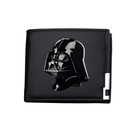 Carteira de Desenho Animado Star Wars Darth Vader Carteira de Anime Carteira Dobrável Porta-Cartões Carteira One Piece C