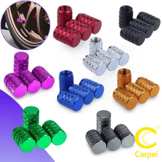 Kit 4 Peças Tampas Válvulas Pneu da Roda Estilo Fluorescente Carro De Automóveis Capa Acessórios Motocicleta Auto Peça