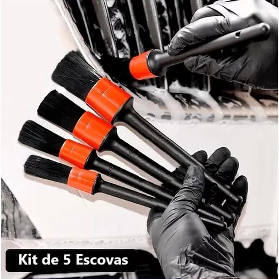 5 Peças/Conjunto Pincéis Escova Limpeza Multifuncional Rodas Automóveis Leve Interior Externo De Couro Kit Ferramentas