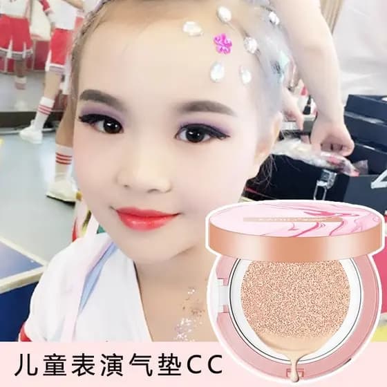 Watsons maquiagem de palco infantil, base líquida dedicada, protetor solar, almofada, creme BB, pó prensado dedicado par