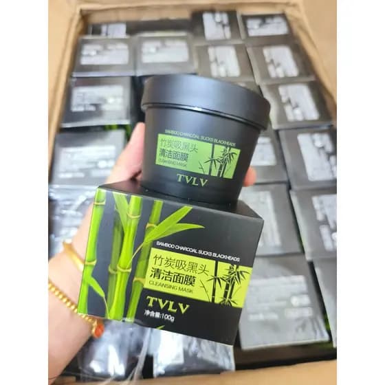 Cabelo 2 caixas tvlv encolher poros carvão de bambu remover cravos rasgar remendo nasal remover Acne hidratante máscara