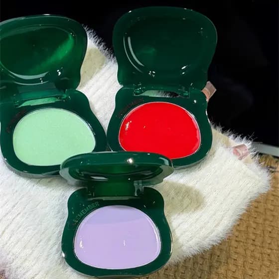 Leemember leemember natal Co-marca urso brilho de água Blush creme multiuso alto brilho reparação brilho brilho Chea