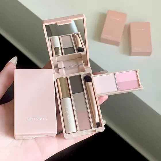 Mini paleta tão abrangente ~ Judydoll Judydoll Palm Box mini paleta paleta de sombras maquiagem paleta de viagem abrange
