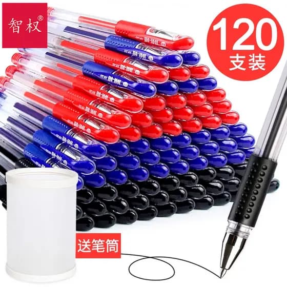 60pcs Caneta Gel Caneta de Carbono Azul Vermelho 0.5mm Caneta Gel Preta Recarga Uso do Aluno Exame Caneta Especial Escri