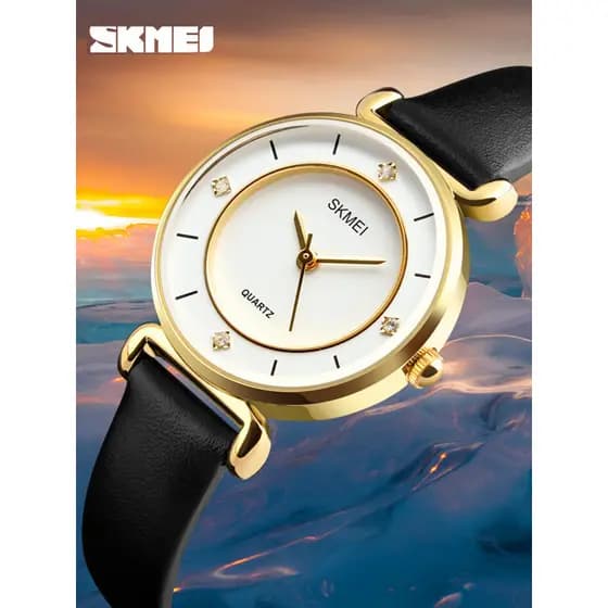 Nova moda simples diamante-cravejado senhoras relógio criativo feminino simples cinto de malha cinto estudante relógio d