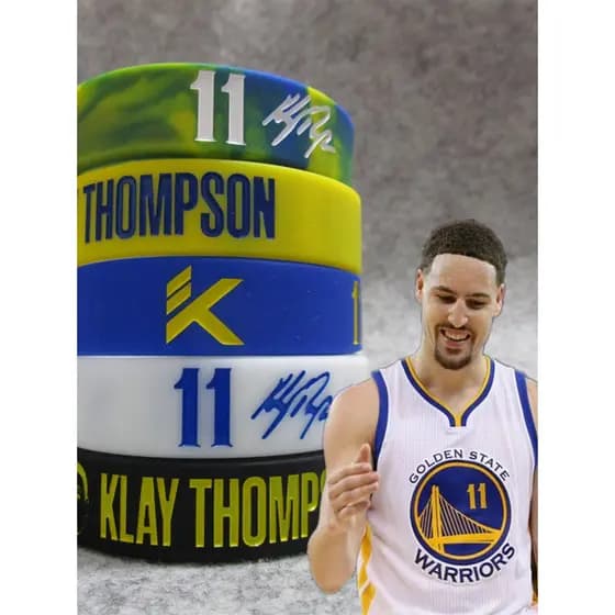 Cesta Basquete Estrela Brave W No. 11 Clay Thompson Avatar Ampliado Pulseira Esportiva Luminosa Pulseira de Silicone Ven